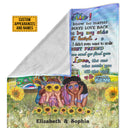 Couverture hippie « BFF Bestie When Times Get Hard » personnalisée, couverture BFF, cadeau pour amis