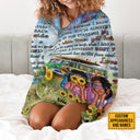 Couverture hippie « BFF Bestie When Times Get Hard » personnalisée, couverture BFF, cadeau pour amis