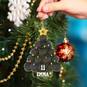 Gift For Yourself,Gift For Women,Gift For Men,Baseball,Basketball,Football,Golf,Happy,Christmas - Hockey Christmas Tree - Personalized Custom Shaped Acrylic Ornament