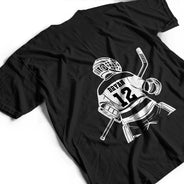 Gift For Father,Sport Dad,Happy - Hockey Dad Mom Kids Backside - Personalized T Shirt