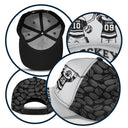 Gift For Father,Gift For Grandpa,Hockey,Non-Eng,Icon,Confident - Hockey Dad Papa Kids Backside Line Art - Personalized Classic Cap
