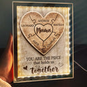 Mom - Children, Gift For Mother, Love - Hold Us Together - Personalized LED Mirror Frame Lamp