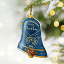 Christmas,Married ,Engaged,Gift For Couples,Gift For Husband,Gift For Wife,Gift For Boyfriend,Gift For Girlfriend,Love - Holding Hands First Christmas Couple Bell - Personalized Custom Shaped Acrylic Ornament
