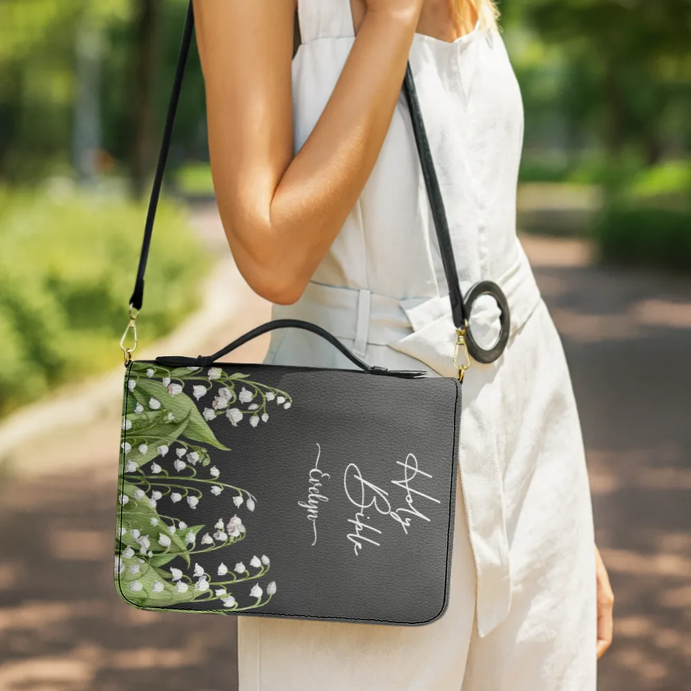 Christian,Gift For Women,Gift For Wife,Gift For Girlfriend,Gift For Yourself,Gift For Aunt,Gift For Mother,Gift For Grandma,Gift For Daughter,Gift For Sibling,Gift For Sisters,Gift For Bestie - Holy Bible With Birth Month Flower Garden - Personalized Bible Cover