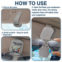 Gift For Women, Gift For Men, Camping, Gift For Couples, Gift For Husband, Gift For Wife, Travel, Gift For Boyfriend, Gift For Girlfriend - Home Is Where We Park It - Personalized Sunglasses Holder For Car Visor