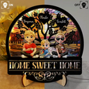Parents, Family, Love, Happy - Home Sweet Home Family - Personalized LED Light Wooden Plaque