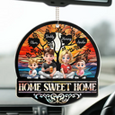 Parents, Family, Love, Happy - Home Sweet Home Family - Personalized Acrylic Car Hanger
