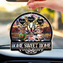 Parents, Family, Love, Happy - Home Sweet Home Family - Personalized Acrylic Car Hanger