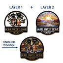 Parents, Family, Love, Happy, Gift For Father - Home Sweet Home Family - Personalized Custom Shaped Car Visor Clip