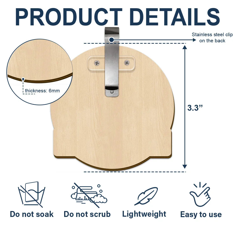 Parents, Family, Love, Happy, Gift For Father - Home Sweet Home Family - Personalized Custom Shaped Car Visor Clip