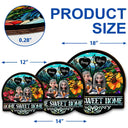 Parents,Family,Love,Happy,Gift For Father - Home Sweet Home Family - Personalized Custom Shaped Wood Sign