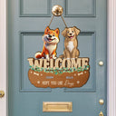 Pet Lovers,Happy - Hope You Like Dog Cat Pet Family 3D Effect - Personalized Custom Shaped Wood Sign