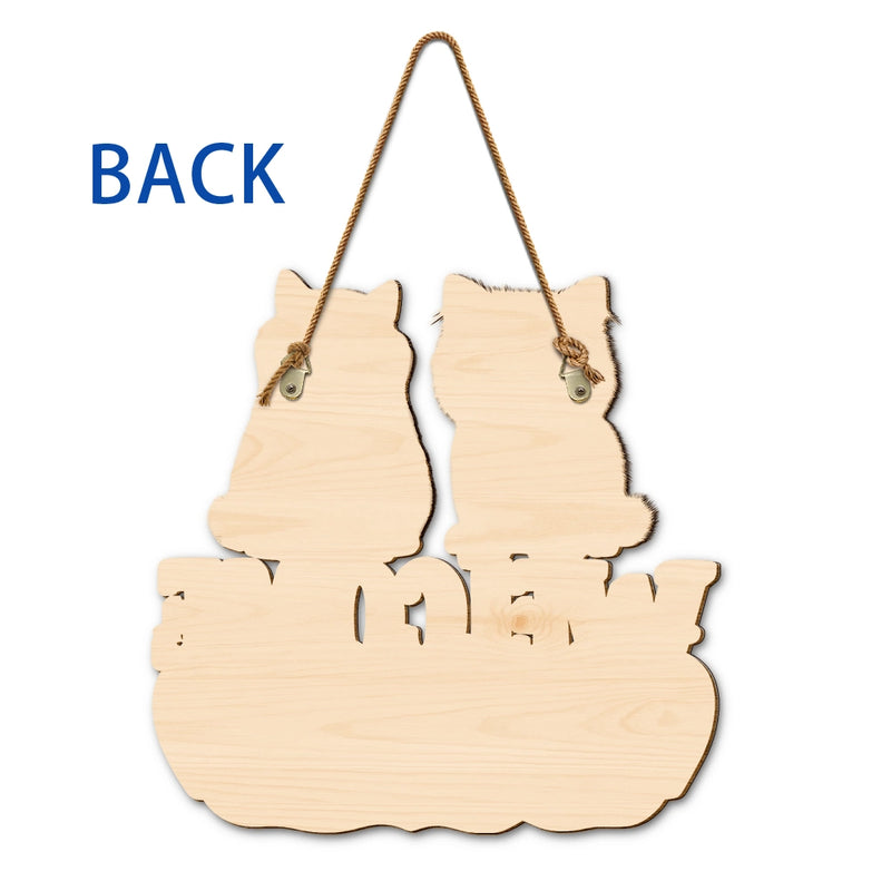 Pet Lovers,Happy - Hope You Like Dog Cat Pet Family 3D Effect - Personalized Custom Shaped Wood Sign