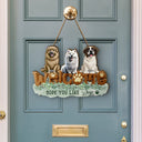 Dog Lovers, Funny - Hope You Like Dogs Sleeping 3D Dog - Personalized Custom Shaped Wood Sign