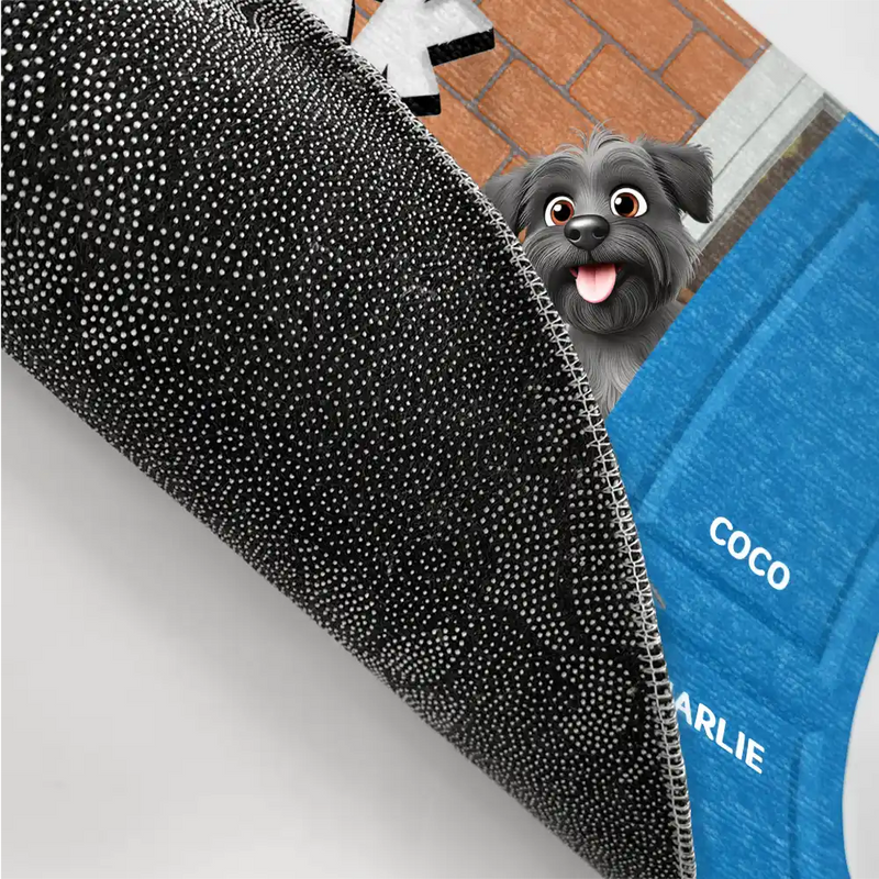 Christmas,Dog Lovers,Funny - Humans No Need To Knock - Personalized Doormat