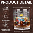 Camping,Campsite,Gift For Couples,Happy,Gift For Husband,Gift For Girlfriend,Gift For Boyfriend,Gift For Wife - Husband And Wife Camping Partners - Personalized Whiskey Glass