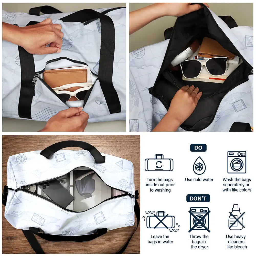 Gift For Couples, Gift For Husband, Gift For Wife, Gift For Men, Gift For Women, Travel, Love - Husband And Wife Travel Partners For Life - Personalized Duffle Bag