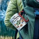 Camping,Campsite,Happy,Gift For Couples,Gift For Husband,Gift For Boyfriend,Gift For Wife,Gift For Girlfriend - Husband & Wife Camping Partners For Life - Personalized Carabiner Mug