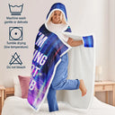Gift For Yourself,Gift For Men,Gift For Women,Funny - I Am Gaming Do Not Disturb 3D Effect Gamer - Personalized Wearable Hooded Blanket