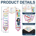 Graduation,Gift For Grandkids,Gift For Kids,Happy - I Am Kind Affirmation Kinder Prek Graduation - Personalized Kid Graduation Stole