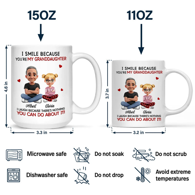 I Smile Because You Are My Daughter - Personalized Mug