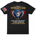 Veteran,Gift For Son,Gift For Men,America 250th,Independence Day,Gift For Yourself,Happy,Proud - I Am A Veteran’s Son Daughter - Personalized T Shirt