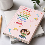 Gift For Yourself, Gift For Women, Gift For Men, Happy, Gift For Daughter, Gift For Bestie - I Am Affirmations - Personalized Hardcover Journal