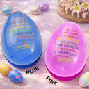Easter, Happy, Gift For Kids, Parents - I Am Kind I Am Smart - Personalized Fillable Egg