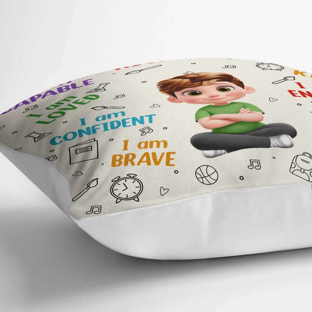 Gift For Husband,Gift For Boyfriend,Gift For Men,Happy - I Am Kind I Am Smart - Personalized Pillow