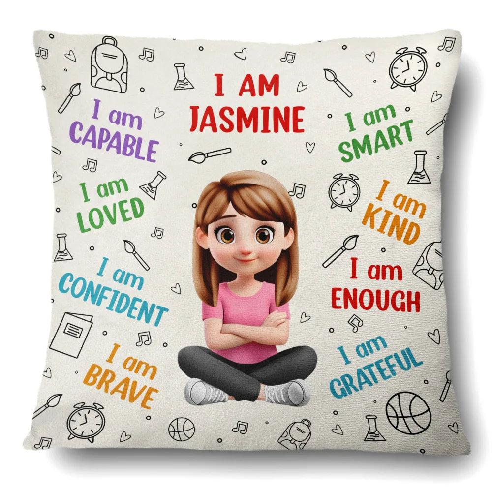 Gift For Husband,Gift For Boyfriend,Gift For Men,Happy - I Am Kind I Am Smart - Personalized Pillow