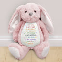 Gift For Kids,Happy - I Am Kind I Am Smart - Personalised Soft Toy Bunny