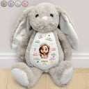 Grandpa - Grandkids, Grandma - Grandkids, Gift For Grandkids, Happy - I Am Kind I Am Smart Kids Baby - Personalized Soft Toy Bunny