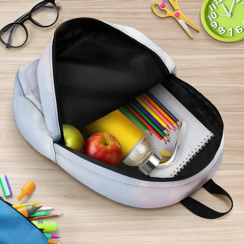 Adorable, Back To School, Gift For Kids, Vector - I Am Smart Kind Brave Butterfly - Personalized Canvas Backpack