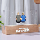 Gift For Father,Dad,Children - I Am Their Father - Personalized Rectangle LED Light