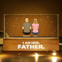 Gift For Father,Dad,Children - I Am Their Father - Personalized Rectangle LED Light