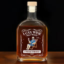Retirement,Parents,Gift For Grandparents,Funny - I Can Wine All I Want I'm Retired - Personalized Whiskey Bottle