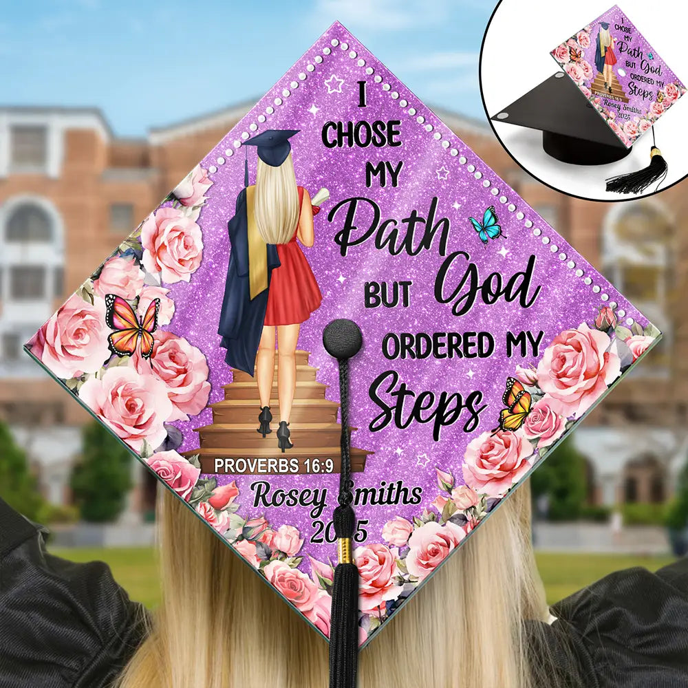 I Chose My Path - Personalized Graduation Cap Topper