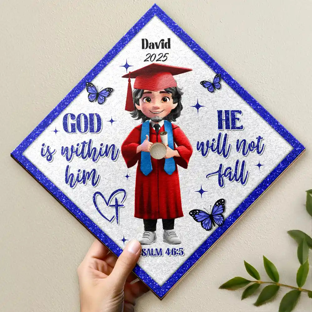 Graduation,Gift For Yourself,Happy - I Did My Best - Personalized Graduation Cap Topper