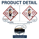 Graduation,Gift For Yourself,Happy - I Did My Best - Personalized Graduation Cap Topper