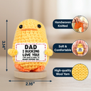 Family,Gift For Father,Gift For Husband,Funny - I Ducking Love You - Personalized Doll Crochet With Custom Card