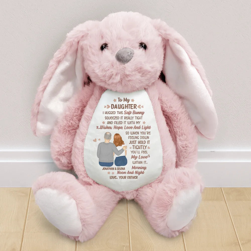 Gift For Sibling,Love,Gift For Sisters,Gift For Brothers,Gift For Bestie,Gift For Daughter,Gift For Grandkids - I Filled It With My Wishes Bestie Brother - Personalized Soft Toy Bunny