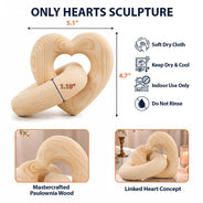 Anniversary,Christmas,Married Couple,Romantic,Gift For Couples,Custom Text - Always & Forever Anniversary Christmas Gifts For Couples, Newlywed - Personalized Wooden Infinity Heart Sculpture