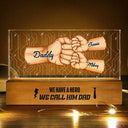 Gift For Grandpa, Gift For Father, Love - I Have A Hero - Personalized Rectangle LED Light