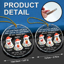 Christmas,Funny,Gift For Bestie - I Hope We're Friends Until We Die - Personalized Circle Glass Ornament