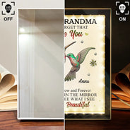 Gift For Yourself,Gift For Women - I Hope You See What I See - Personalized LED Mirror Frame Lamp