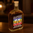 Gift For Bestie,Funny - I Like My Whiskey Straight - Personalized Whiskey Bottle
