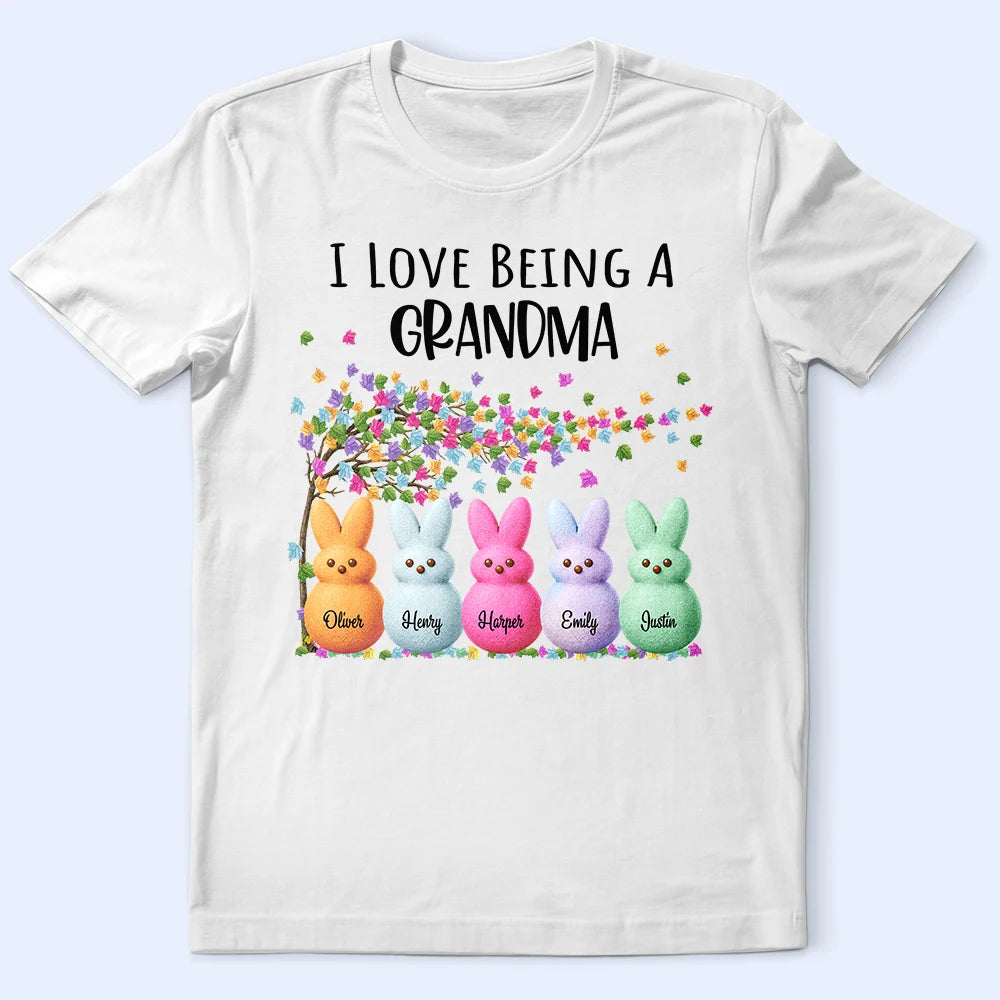 Funny,Gift For Mother,Gift For Grandma,Gift For Wife,Easter - I Love Being A Grandma - Personalized T Shirt