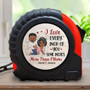 Gift For Couples,Old Couples,Gift For Husband,Gift For Wife,Gift For Boyfriend,Gift For Girlfriend,Love - I Love Every Inch Of You Doggy Couple - Personalized Tape Measure