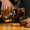 Gift For Couples,Gift For Husband,Gift For Wife,Gift For Boyfriend,Gift For Girlfriend,Happy - I Love You Everyday 3D Effect Couple - Personalized Whiskey Bottle