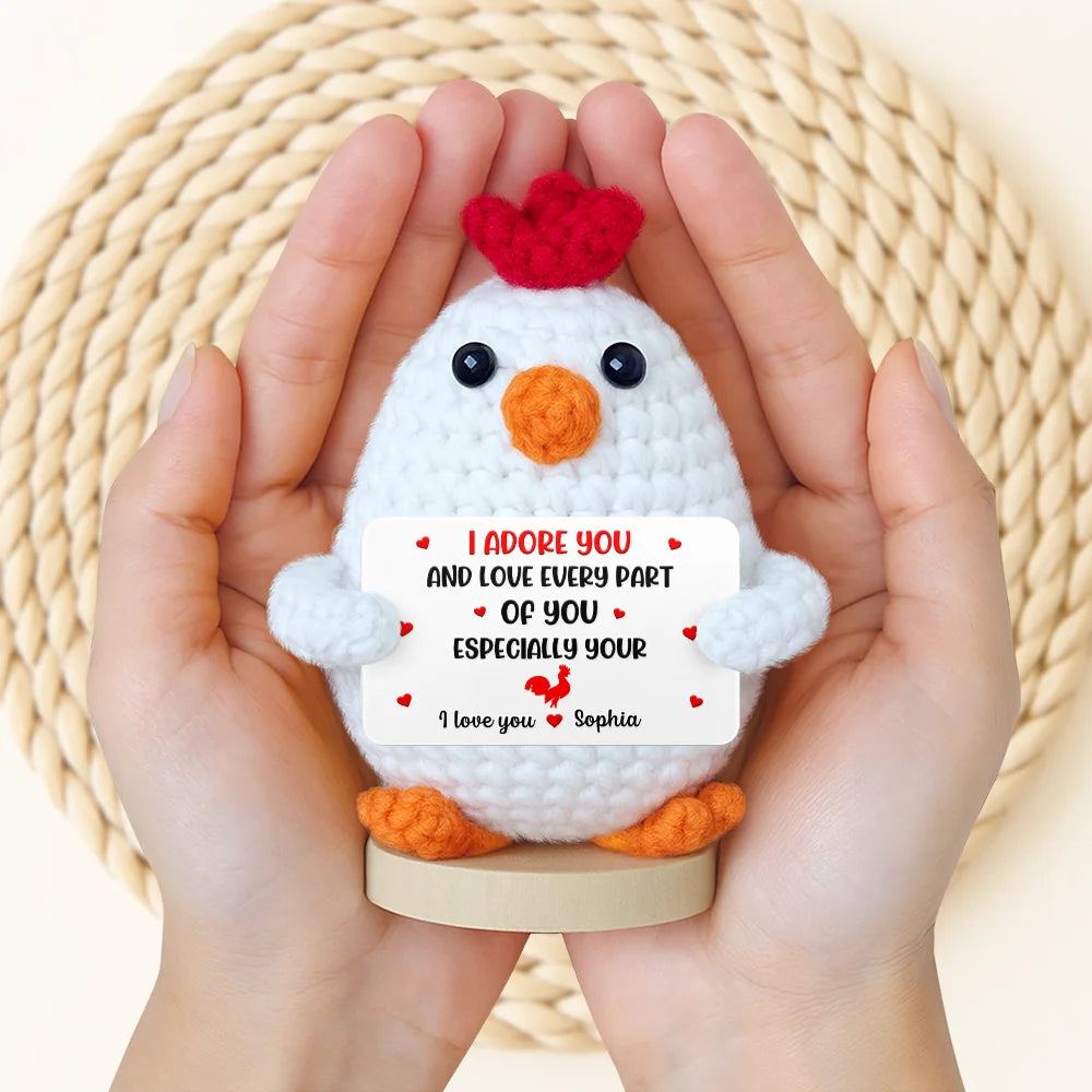 Gift For Couples,Gift For Husband,Gift For Boyfriend - I Love You For Who You Are - Personalized Doll Crochet With Custom Card